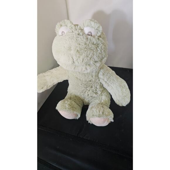 Silver One Green Frog Plush 11" Sewn Eyes Stuffed Animal 999 - Picture 1 of 5